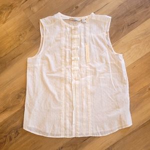 NWT LC Lauren Conrad Swiss Dot Bow Top